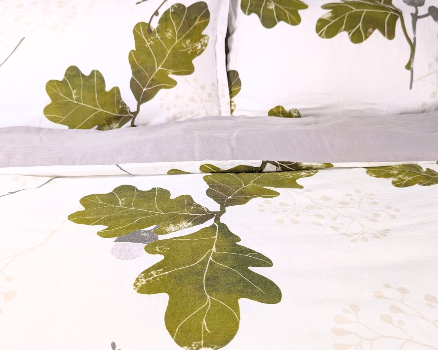 European Linen Duvet Cover Set | Agern Print