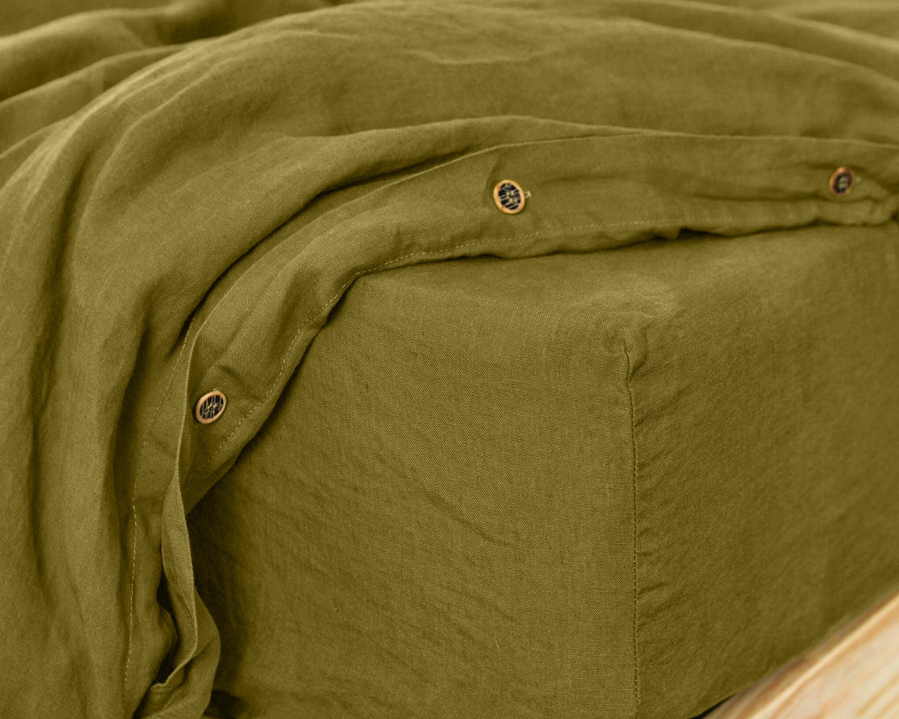 Organic European Linen Fitted Sheet