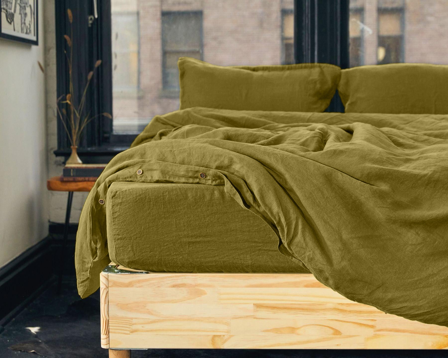 Organic European Linen Fitted Sheet