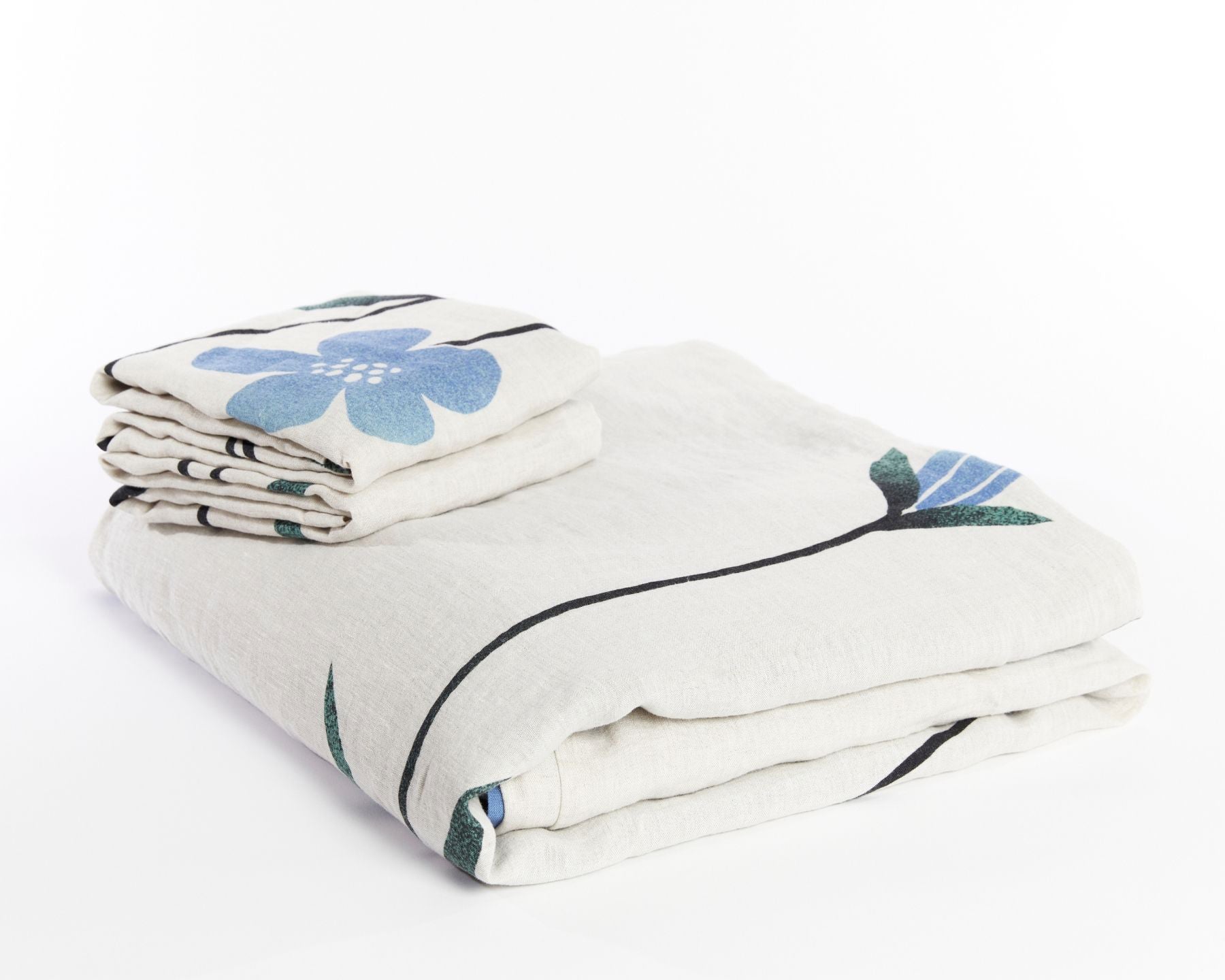 Organic European Linen Duvet Cover Set | Hørblomst