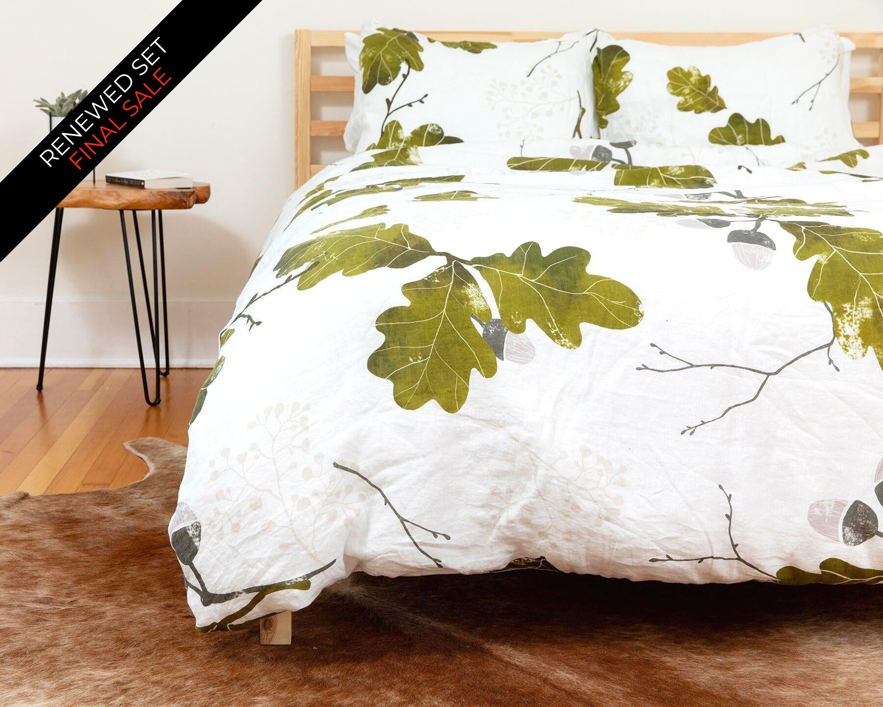 Organic European Linen Duvet Cover Set | Agern | Renewed