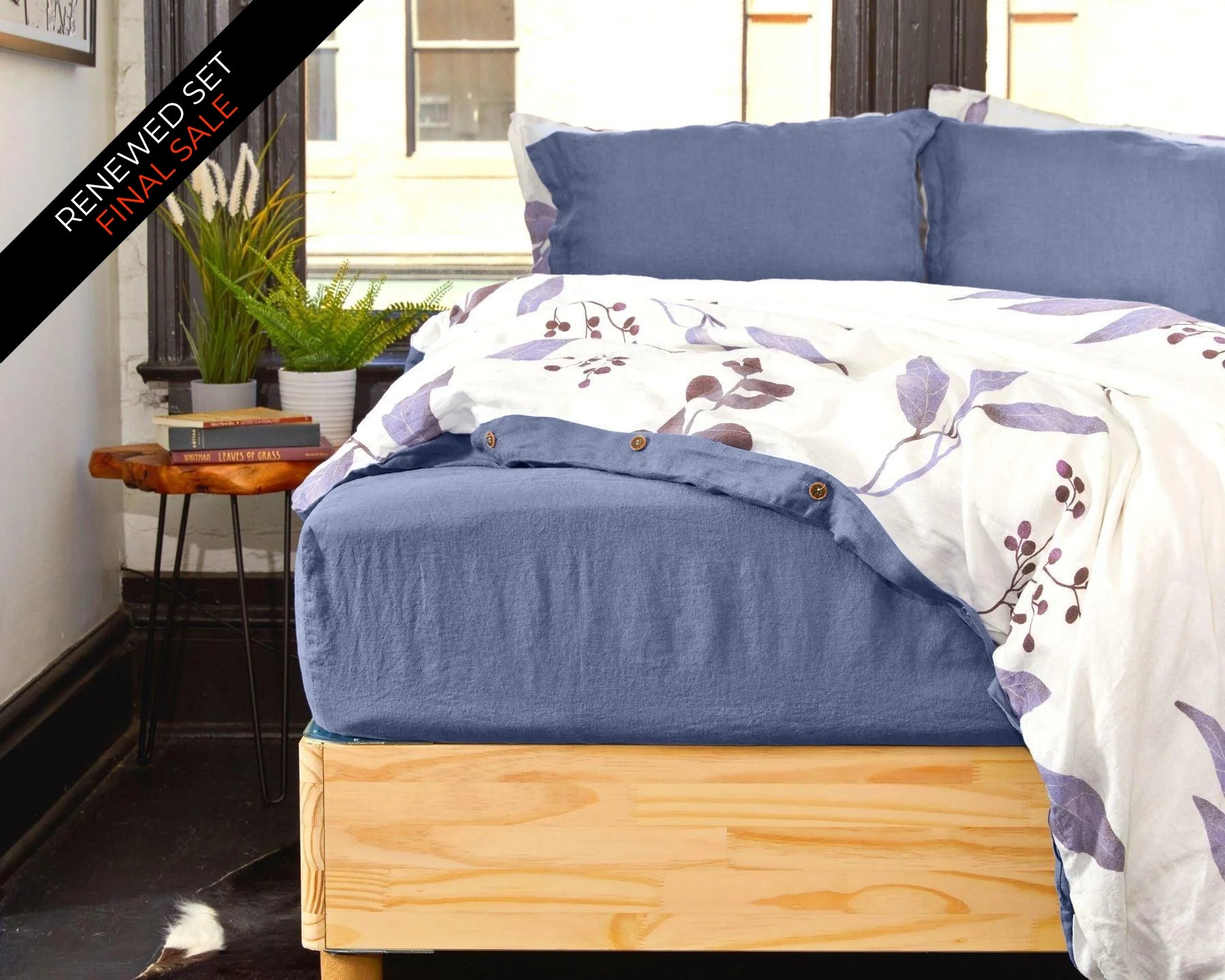 Organic European Linen Fitted Sheet | Renewed
