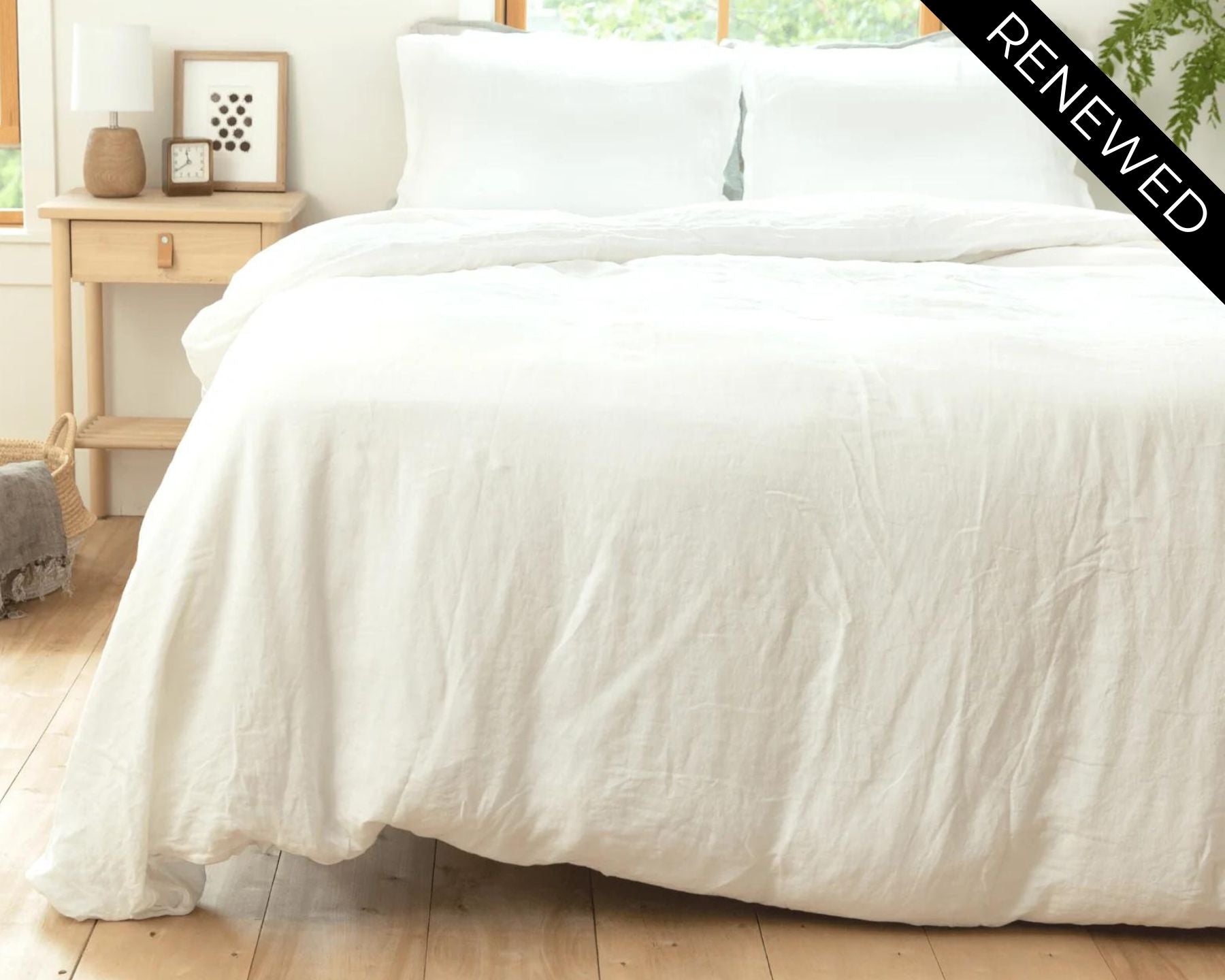 Organic European Linen Duvet Cover Sets | Solid Colors | Renewed