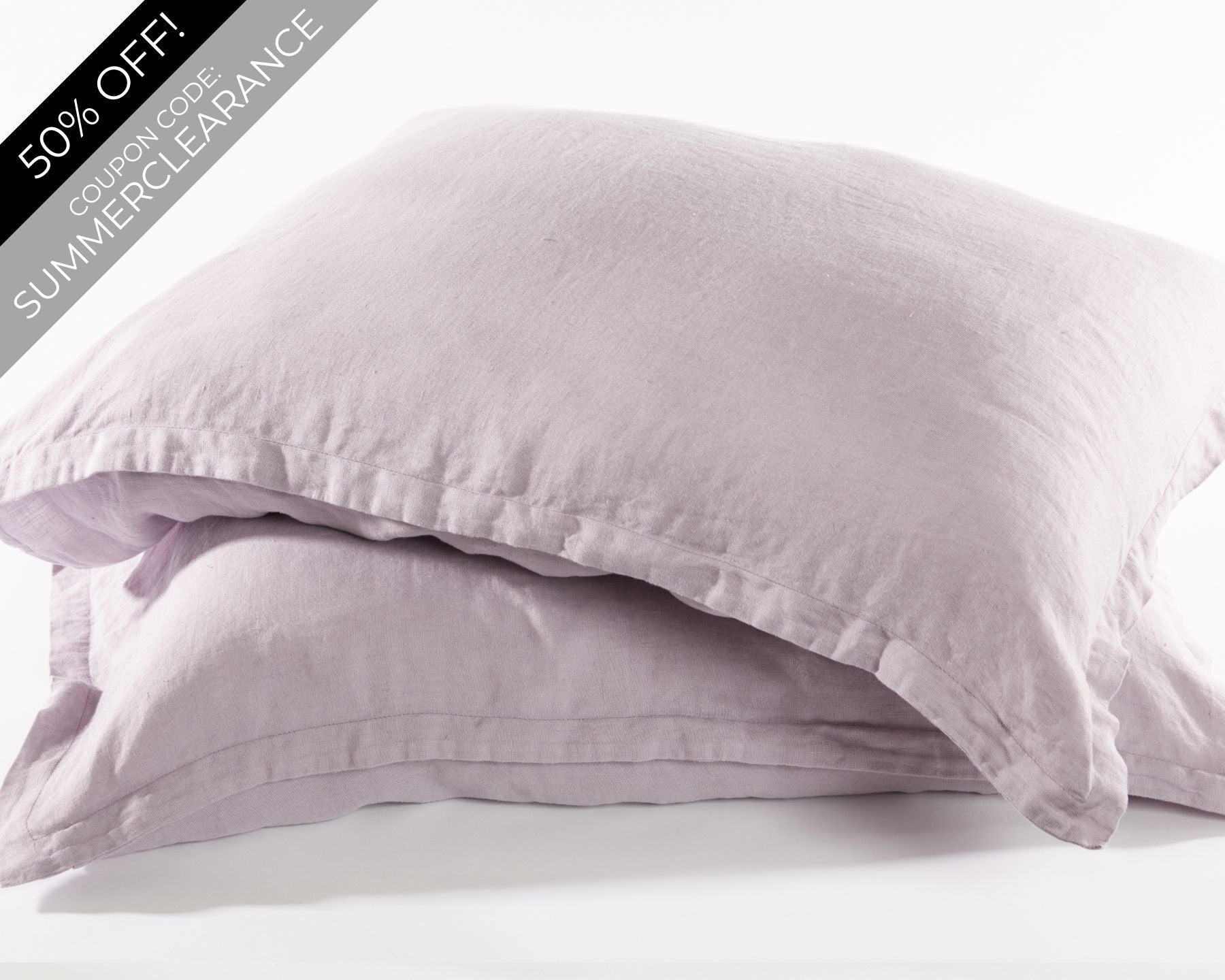 Organic European Linen Pillowcases (2) | Solid Colors