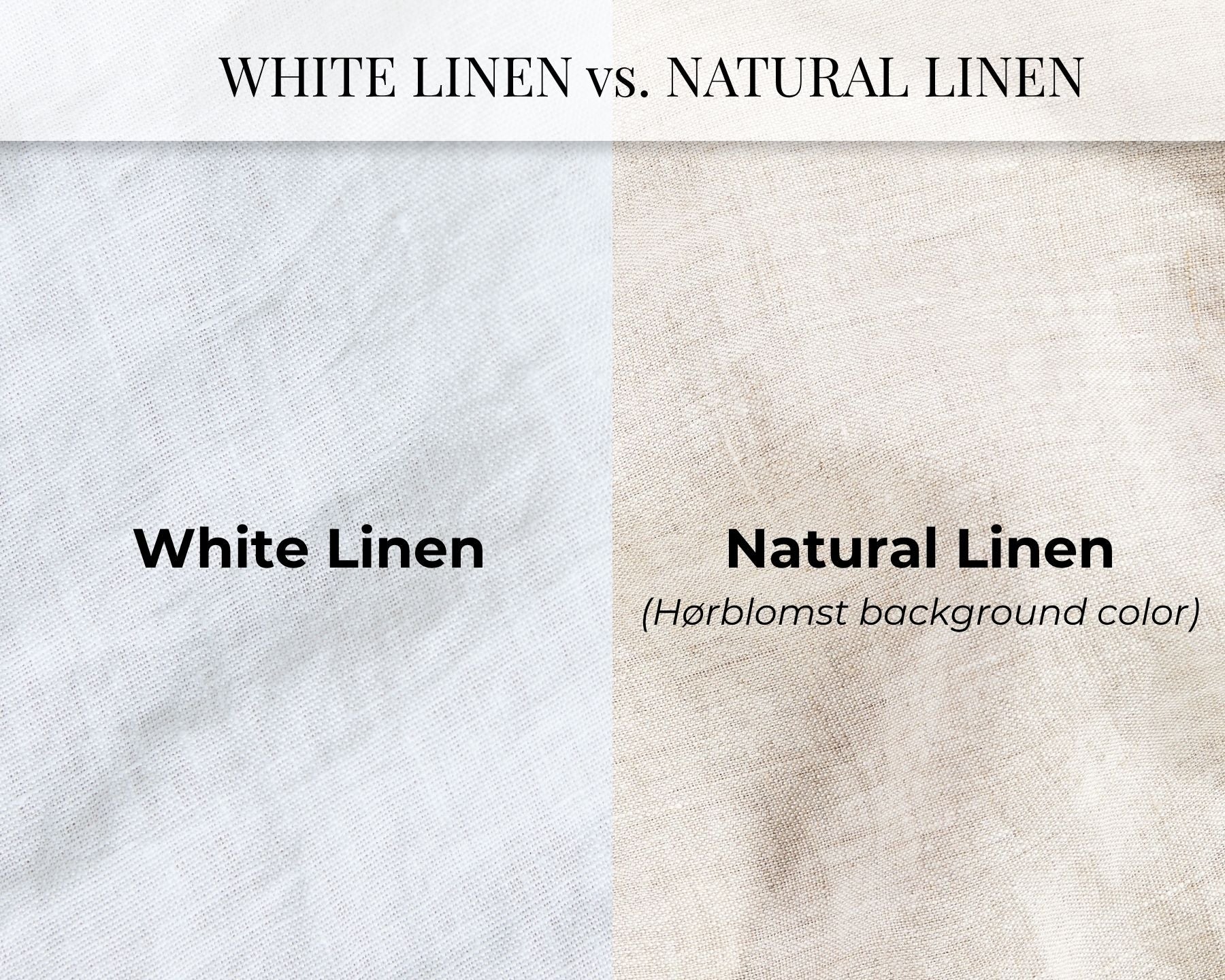 European Linen Duvet Cover Set | Hørblomst Print on Natural Linen